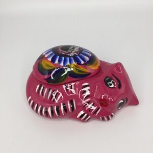 Mexican (Cancun)Talavera Cat Pottery